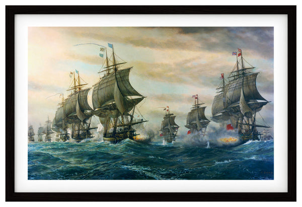 Chesapeake Bay, 1781, Battle of Virginia Capes, Revolutionary War, Fine Art Print