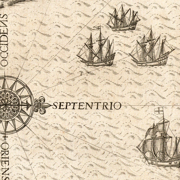 Virginia, 1590, Americæ Pars Nunc Virginia (II), White, De Bry Map