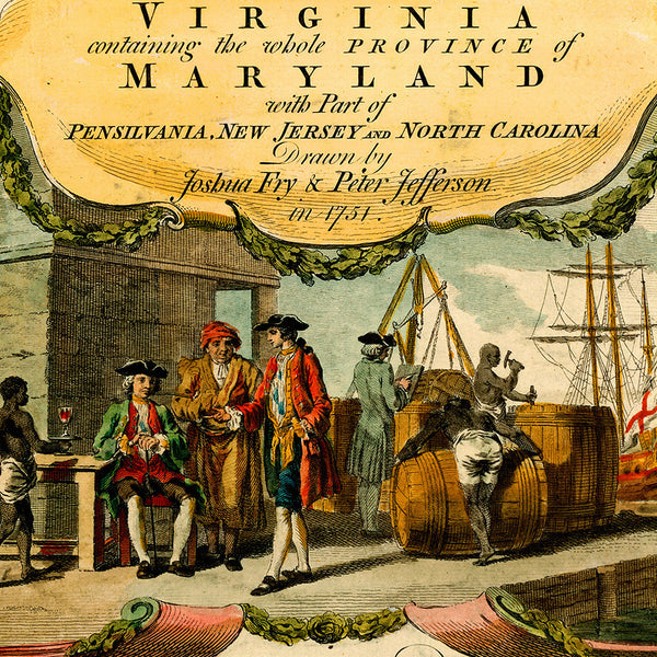 Virginia, 1755, Fry-Jefferson Map