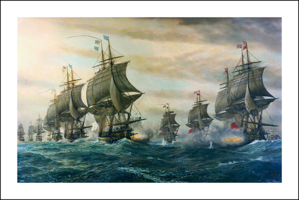 Chesapeake Bay, 1781, Battle of Virginia Capes, Revolutionary War, Fine Art Print