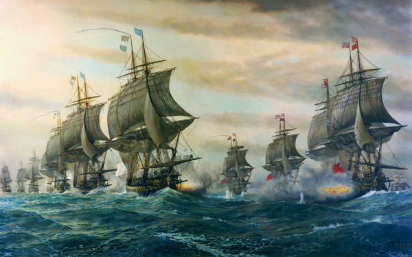 Chesapeake Bay, 1781, Battle of Virginia Capes, Revolutionary War, Fine Art Print