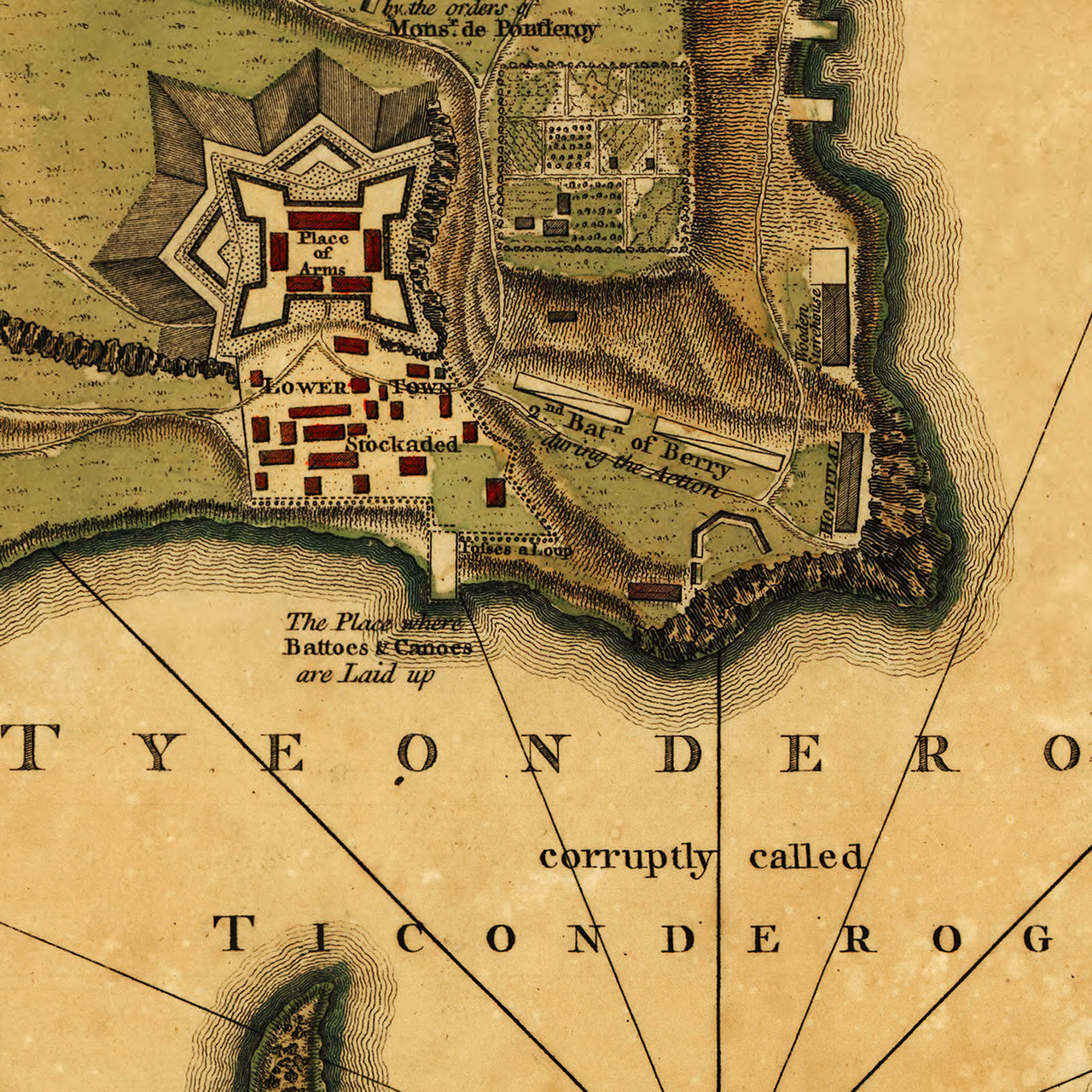 Plan of Fort Ticonderoga, New York, 1758