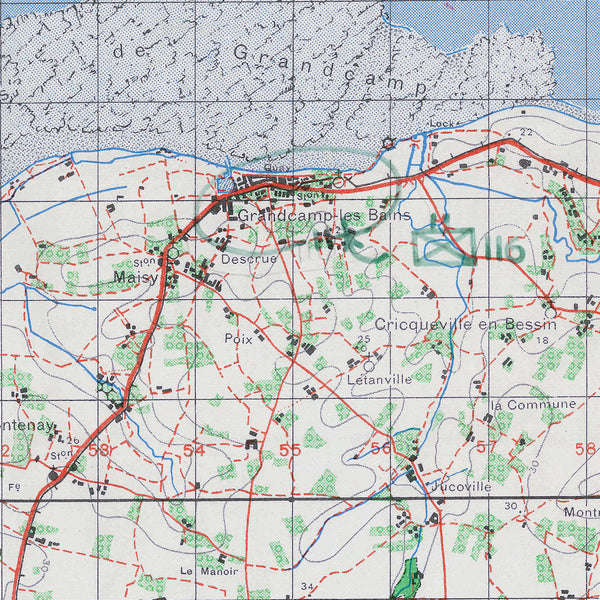 29th Infantry Division Operation Overlord Map