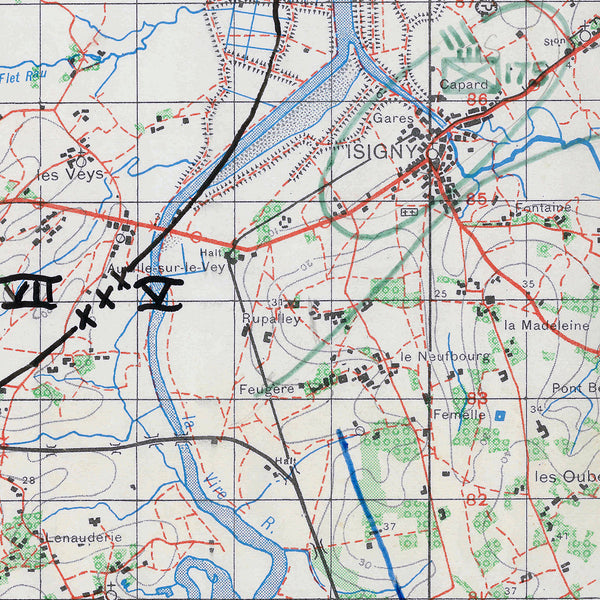 29th Infantry Division Operation Overlord Map