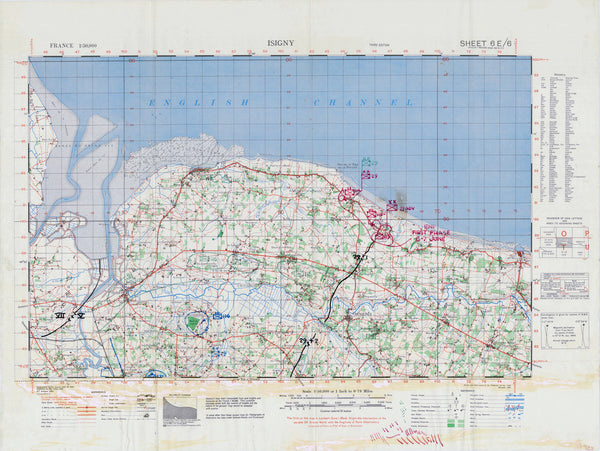 29th Infantry Division Operation Overlord Map