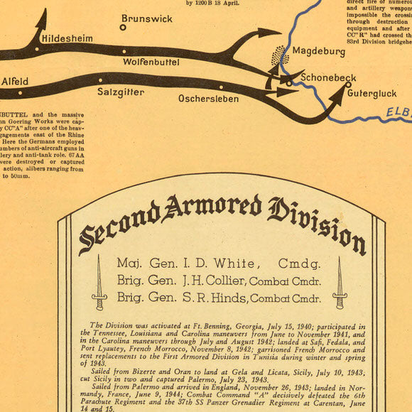2nd Armored Division Commemorative Map