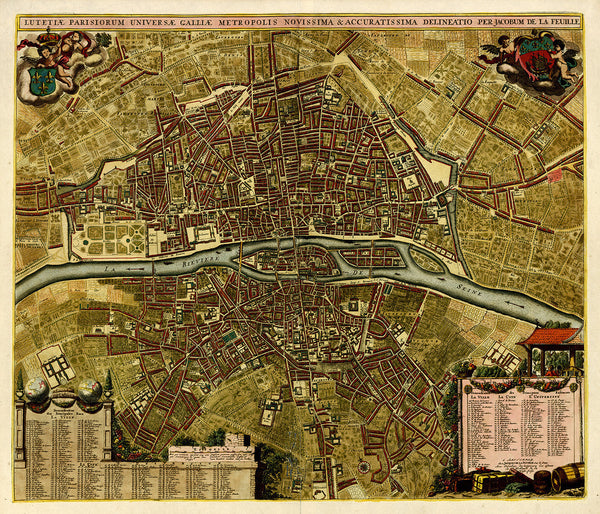 Rome Paris London Old Map Set