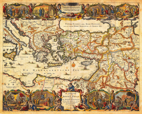 Holy Land, Jerusalem, Biblical Illustrations, Stoopendaal, St.Paul's Travels