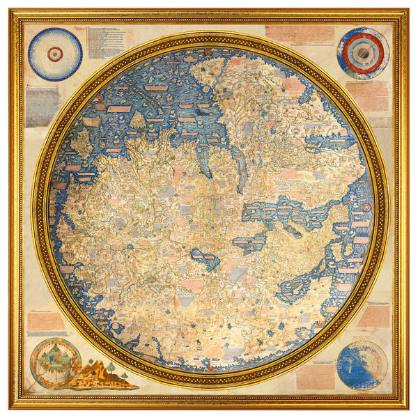World, 1450, Fra Mauro Map