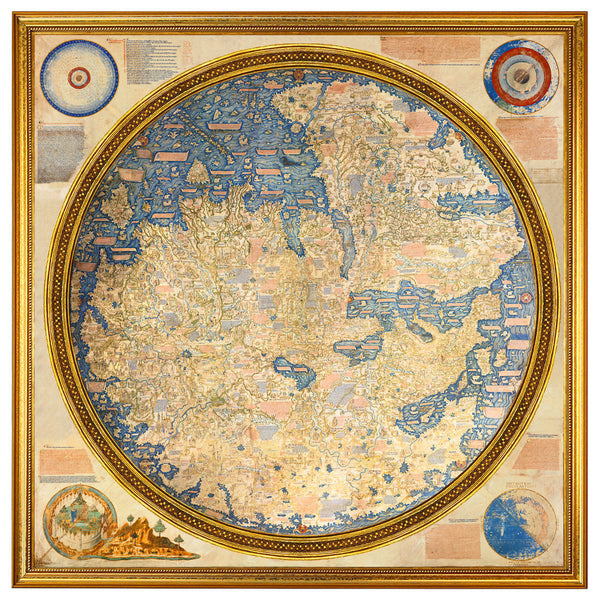 World, 1450, Fra Mauro Map