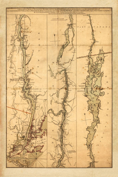 New York, 1776, Lake Champlain-Hudson River Corridor