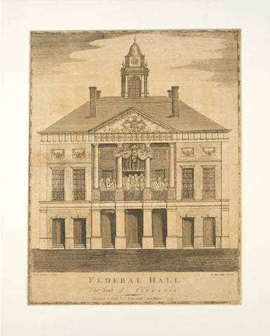 Federal Hall, New York, the Seat of Congress