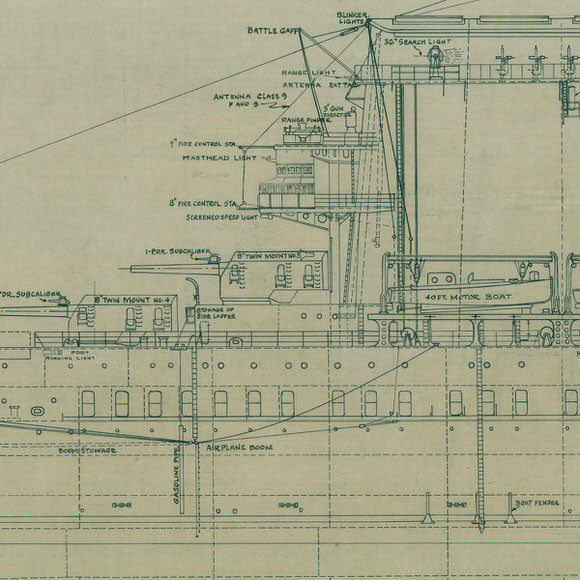 U.S.S. Lexington CV-2 Blueprint