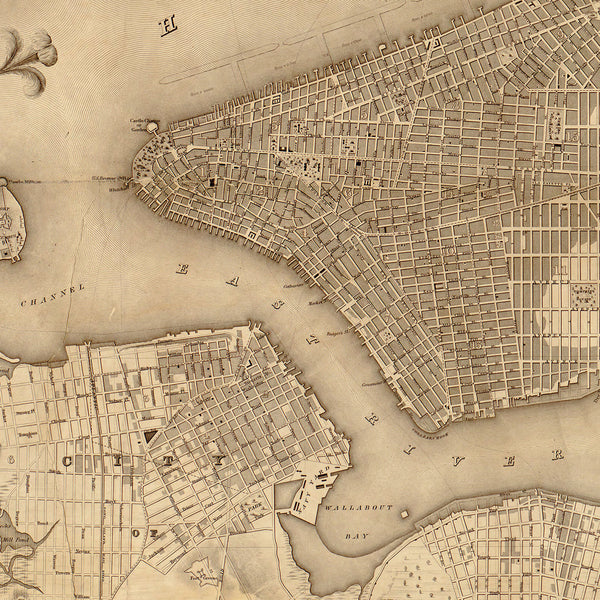 New York, 1836, Colton, Topographical Map