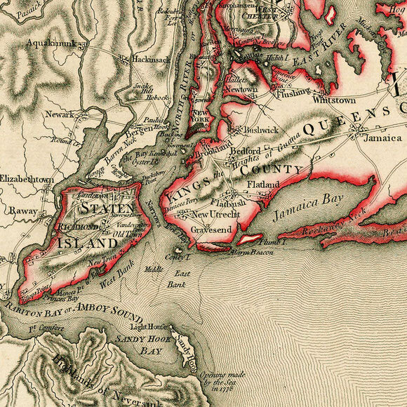 New York, 1776, Province of New York, Southern Section