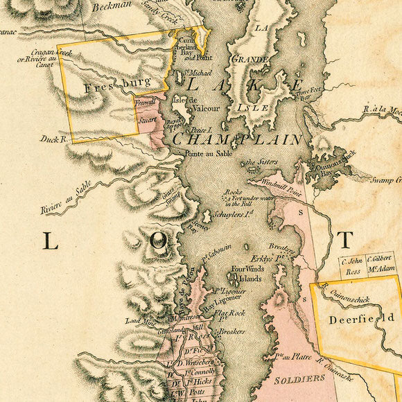 New York, 1776, Province of New York, Northern Section