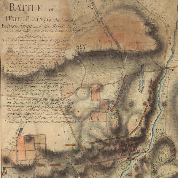 New York, 1776, 1777, Campaign Headquarters, Blaskowitz, Revolutionary War Map
