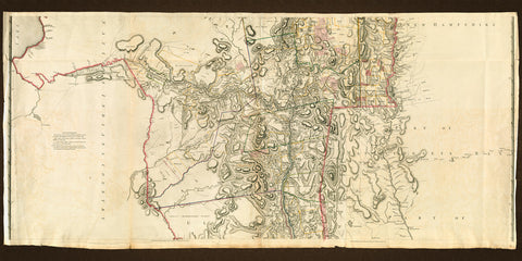 New York, 1776, Province of New York, Mohawk Valley, Hudson Valley, Old Map