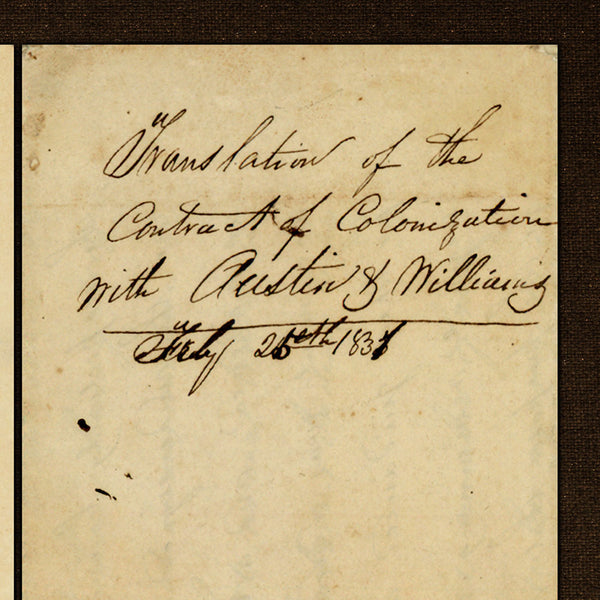 Texas, 1831, Austin-Williams Grant, Stephen F. Austin, Sterling C. Robertson