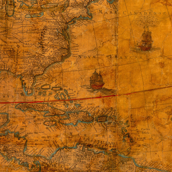 America, 1700, Nova et Accurata Totius Americæ, De Wit, Old Map