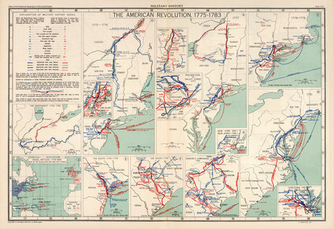 American Revolution, 1775-1783, Military History Maps