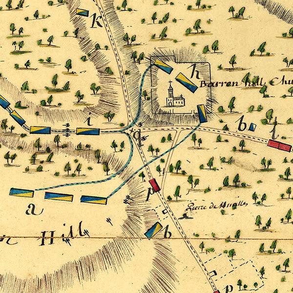Philadelphia, 1778, Barren Hill, Battle, Revolutionary War Map