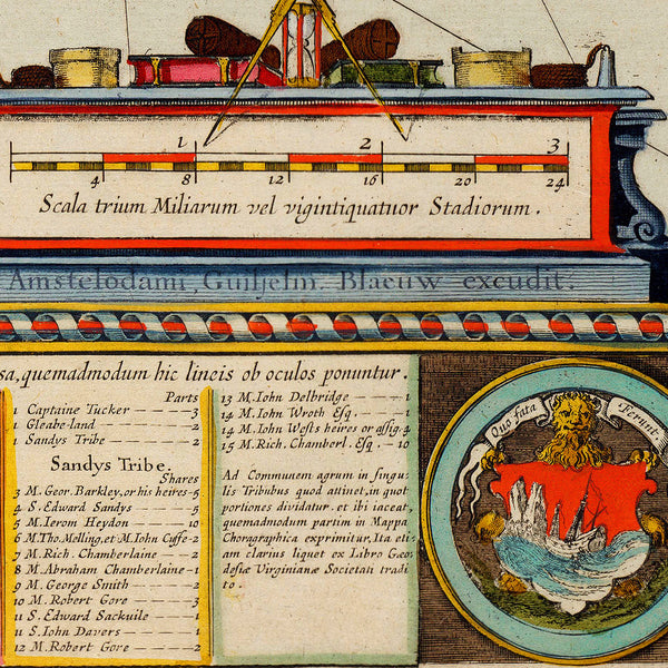 Bermuda, 1630, Mappa Æstivarum Insularum, Barmudas, Blaeu Map (II)