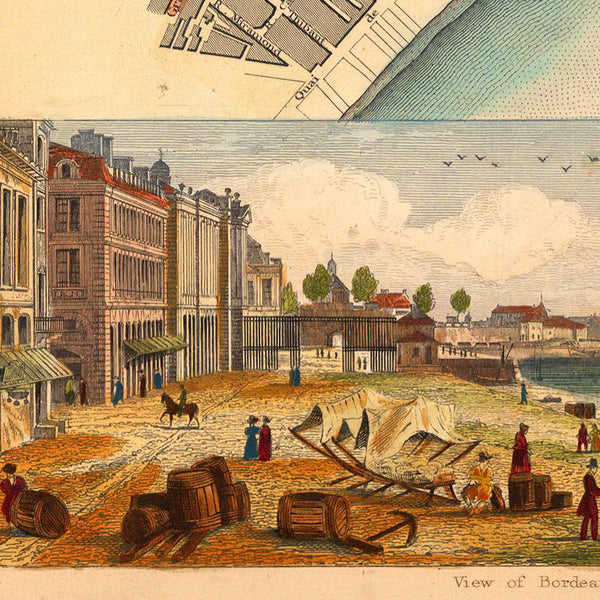 Bordeaux, 1832, S.D.U.K. Antique Map