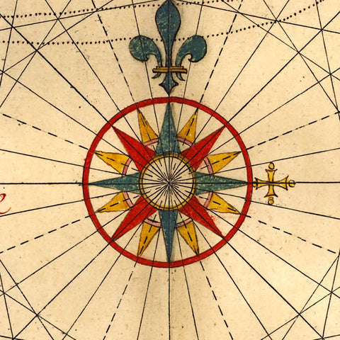 Caribbean, 1650, Bahamas, Cuba, Vingboons Chart