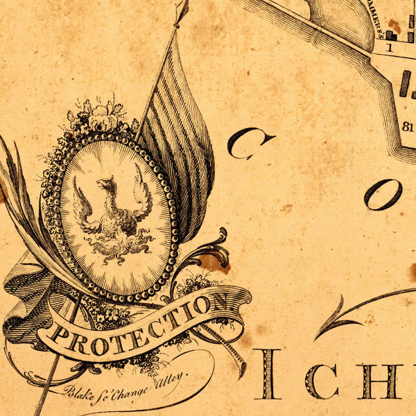 South Carolina, 1788, Charleston, Ichnography, Edmund Petrie Plan