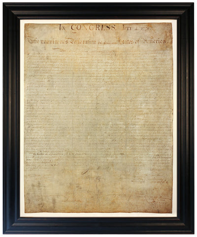 Declaration of Independence, Premium Edition Replica, Framed