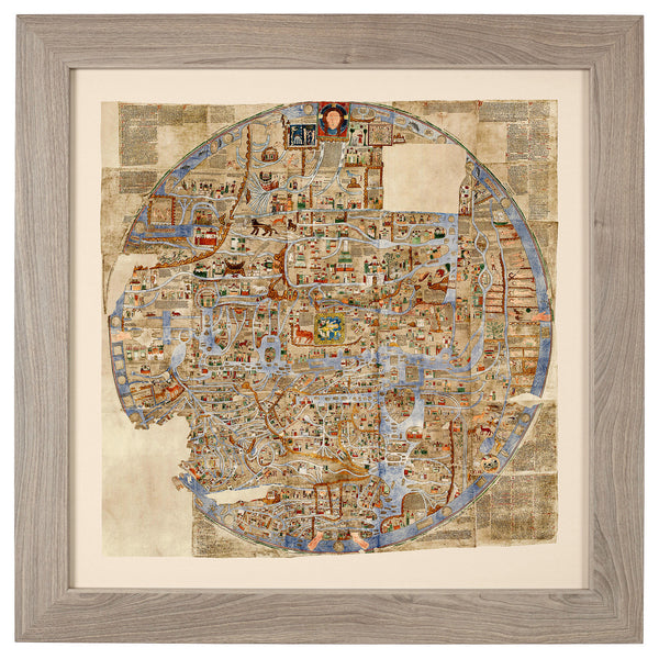 Ebstorf World Map, 1234 A.D., Mappa Mundi
