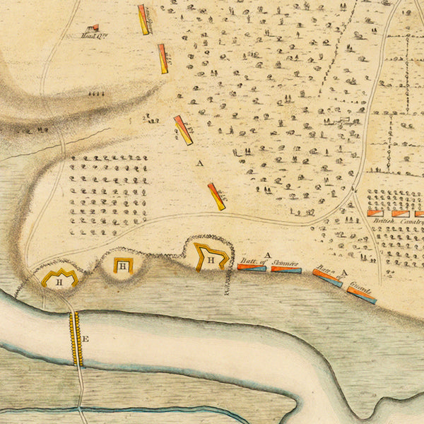 New Jersey, 1780, Elizabeth Town Point, Revolutionary War Map (II)