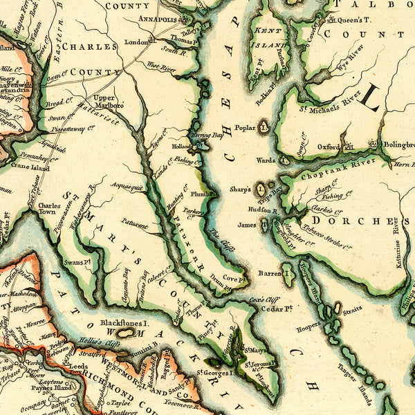 Virginia, 1755, Fry-Jefferson Map