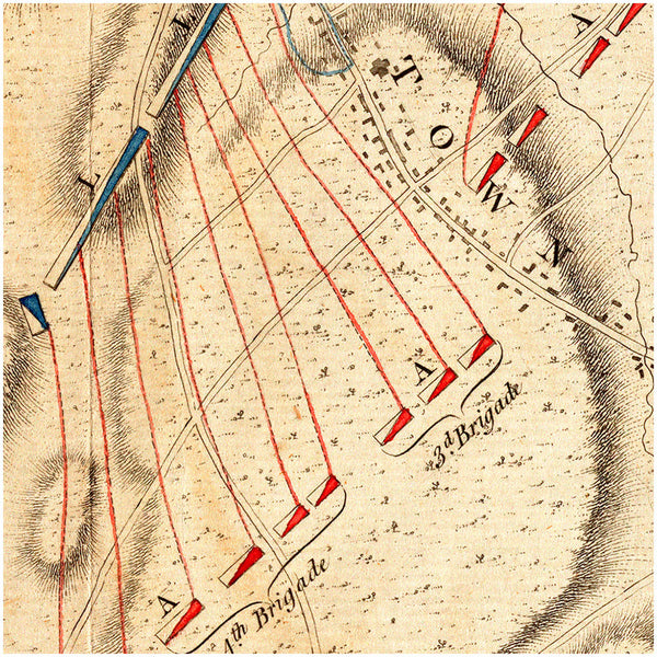 Philadelphia, 1777, Germantown, Philadelphia Campaign, Revolutionary War Map