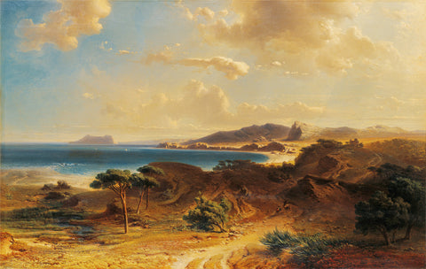Gibraltar, 1855, Estrepona, Costa del Sol, Malaga, Spain, Fine Art Print