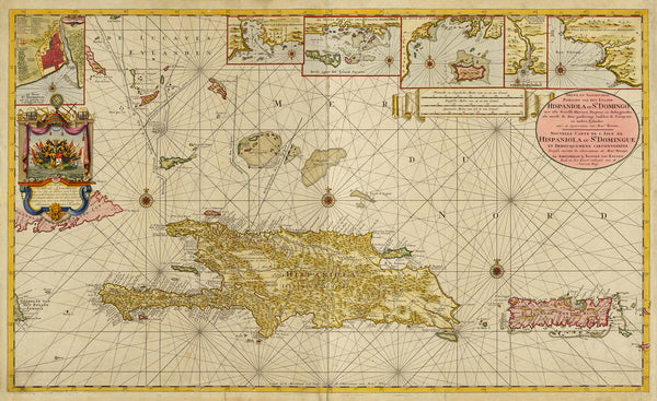 Caribbean, 1729, Hispaniola, Dominican Republic, Haiti, Keulen Map