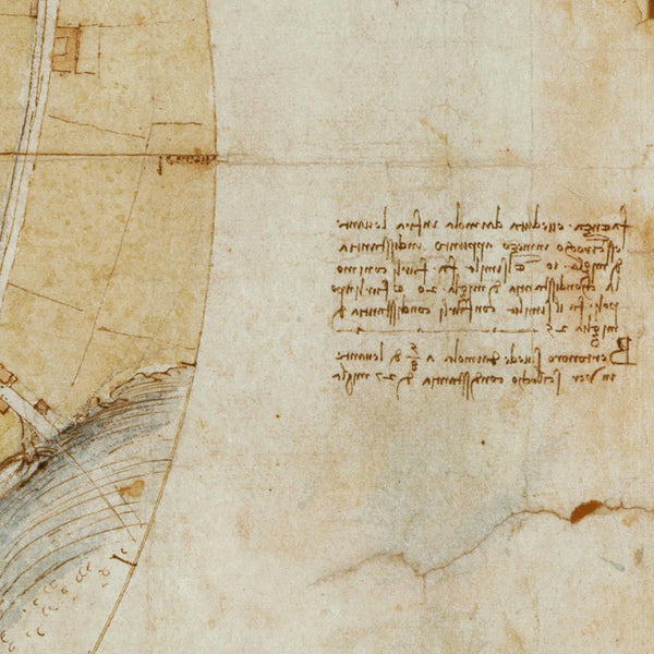 Italy, 1502, Imola, Borgia Map, Leonardo da Vinci