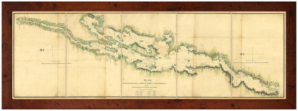 New York, 1776, Lake Champlain, Battle of Valcour Island Plan