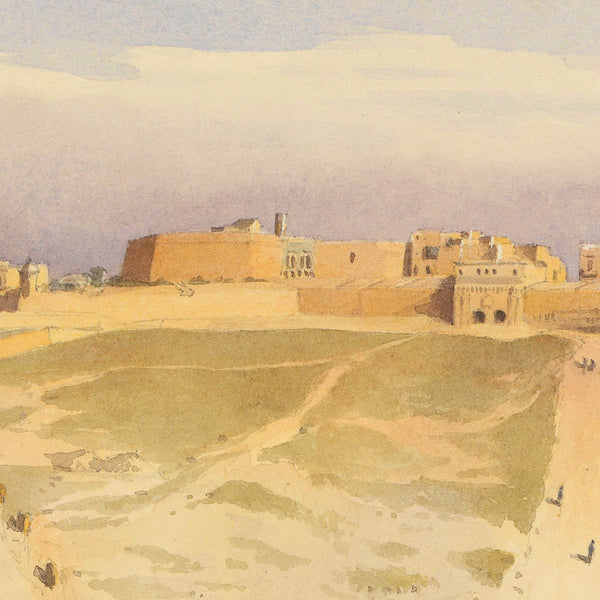 Malta, 1858, Valletta, Watercolor View, Fine Art Print