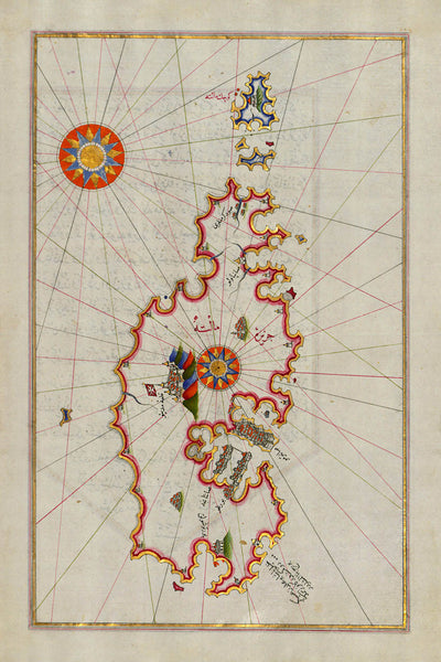 Malta, 1525, Maltah, Great Siege, Piri Reis Map