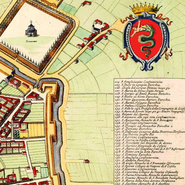 Milan, 1663 (1704), Mediolanvm Vulgo Milano, Blaeu, Mortier, City Plan