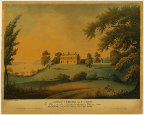Mount Vernon, 1800, Estate View, George Washington