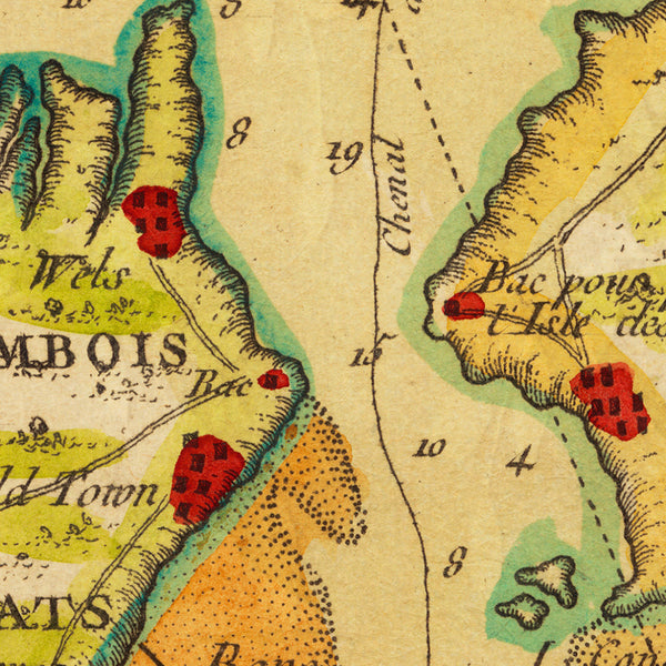 New York, 1764, French & Indian War Era, Bellin Map