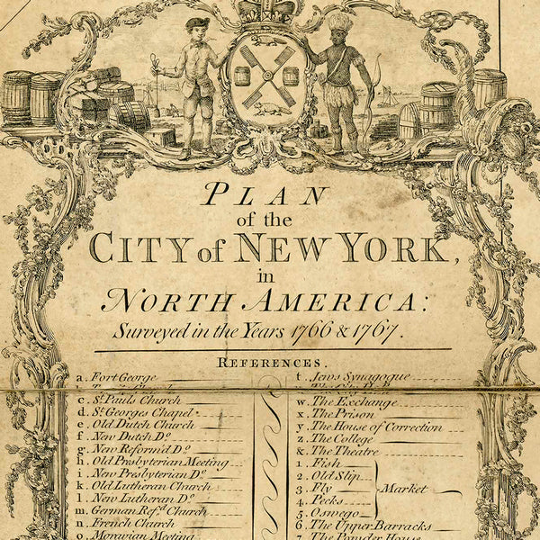 New York, 1776, Ratzer Plan (II), Antique Map