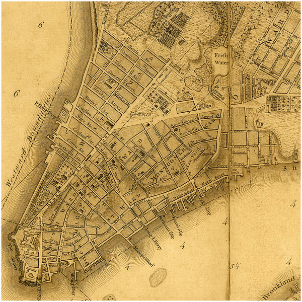 New York, 1776, Ratzer Plan (I), Antique Map