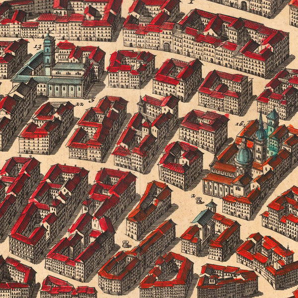 Nice, 1661, Nizza, Nicæa ad Varum, Blaeu Map