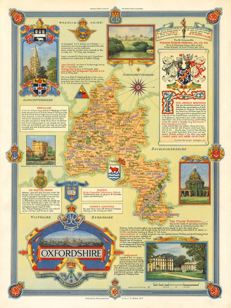 Oxford & Cambridge, England, Map Set