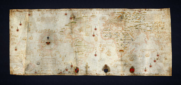 World, 1529, Planisphere, Carta Universal, Padrón Real, Ribeiro, “Propaganda Map”