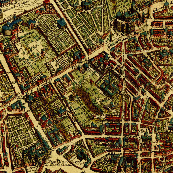 Rome, 1690, Roma Novissima & Accuratissima, Falda, Feuille, City Plan 